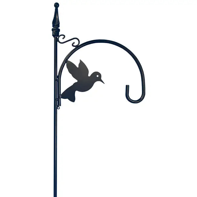 Gardman Bird Accent Shepherd Hook, Black, 6' 5"H