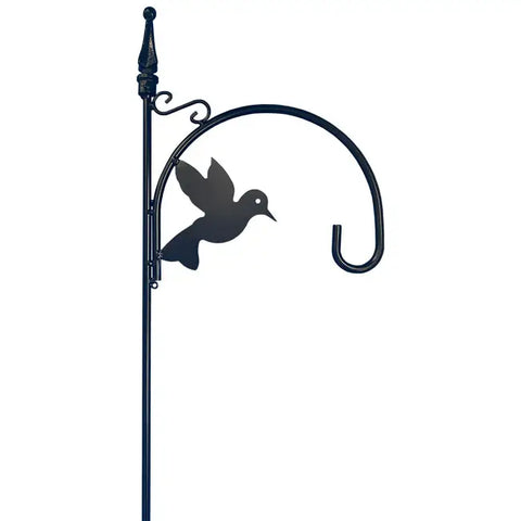 Gardman Bird Accent Shepherd Hook, Black, 6' 5"H