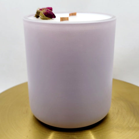Lavender Matte Finish Glass Jar