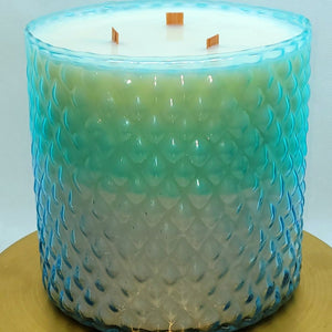 Teal Ombre Large Vase - Blue Scent