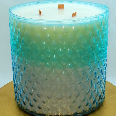 Teal Ombre Large Vase - Blue Scent