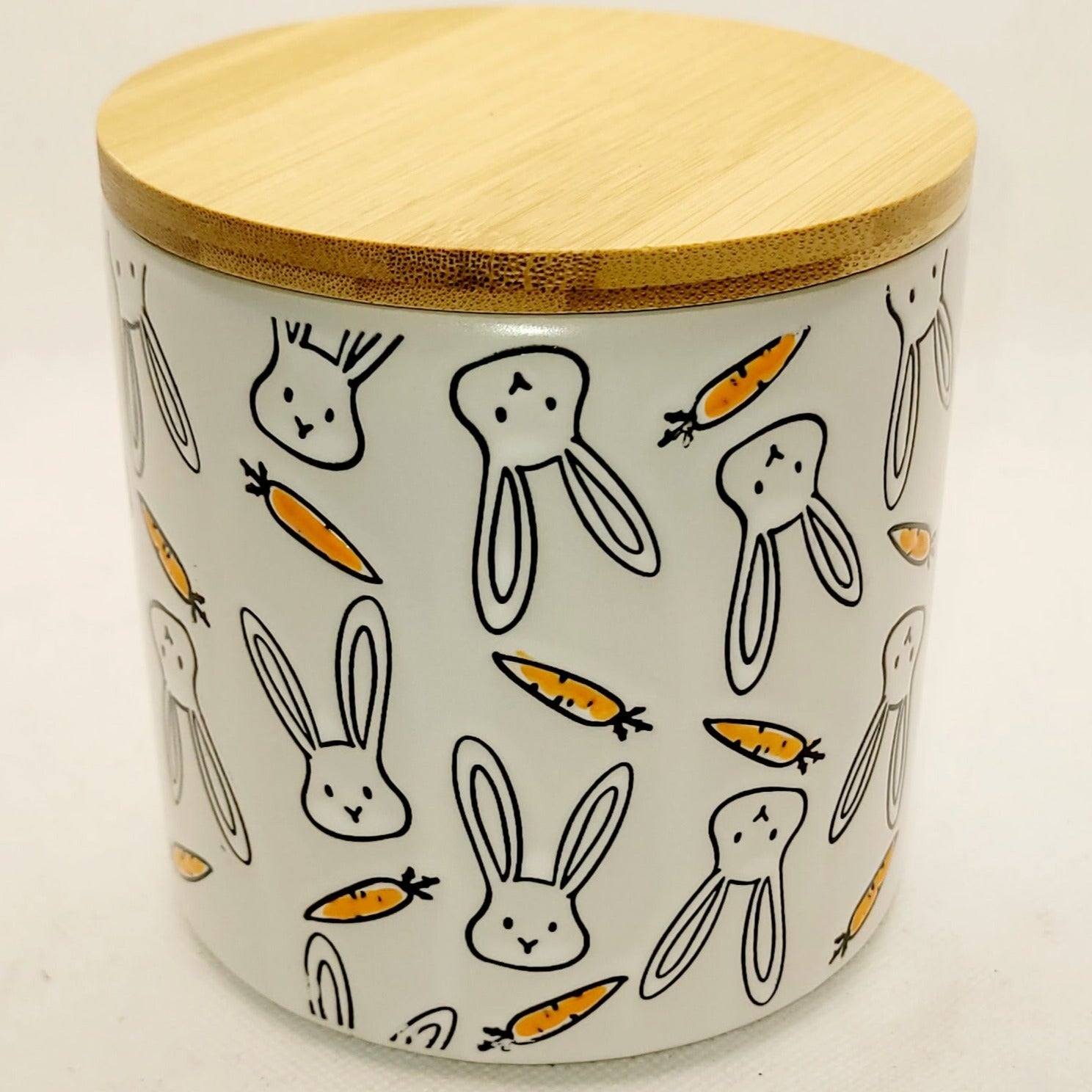 Large Bunny and Carrot Canister Candle